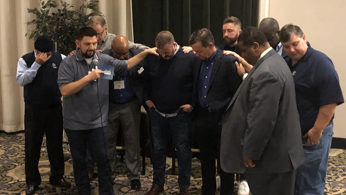 Praying over church planters