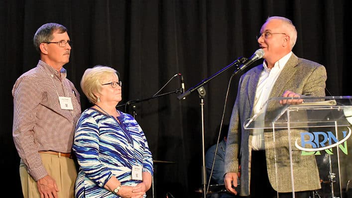Whitworth congratulates the Theisens