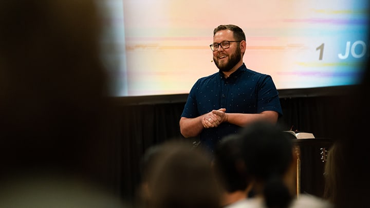 Dave Elliff preaches to his Seattle congregation