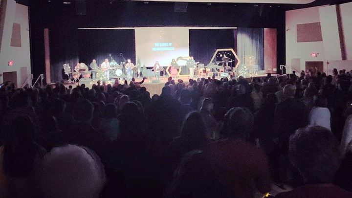 Providence Church 2019 Christmas crowd