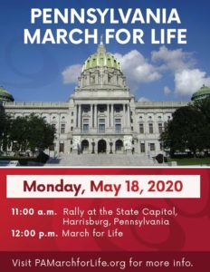 PA March for Life Flyer 2