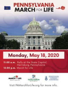 PA March for Life Flyer 1