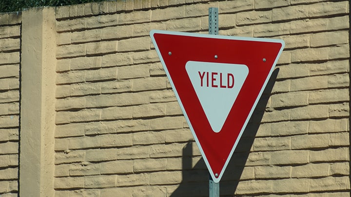 Yield sign