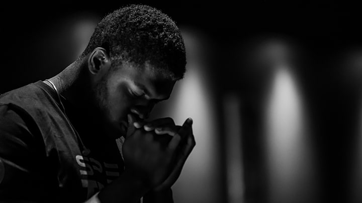 Man prays