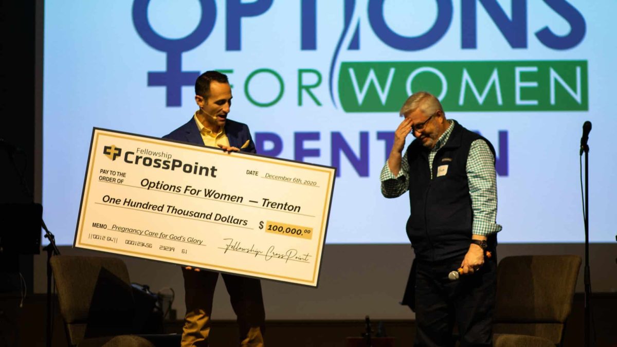 Fellowship Crosspoint oversized check