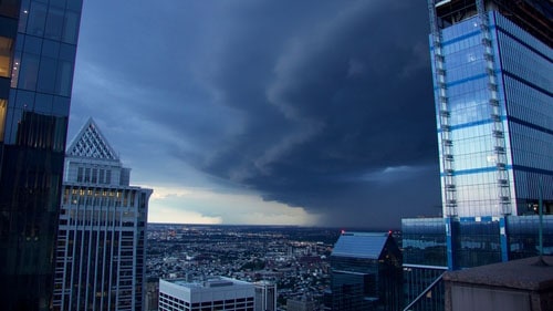 Ominous Sky Philadelphia