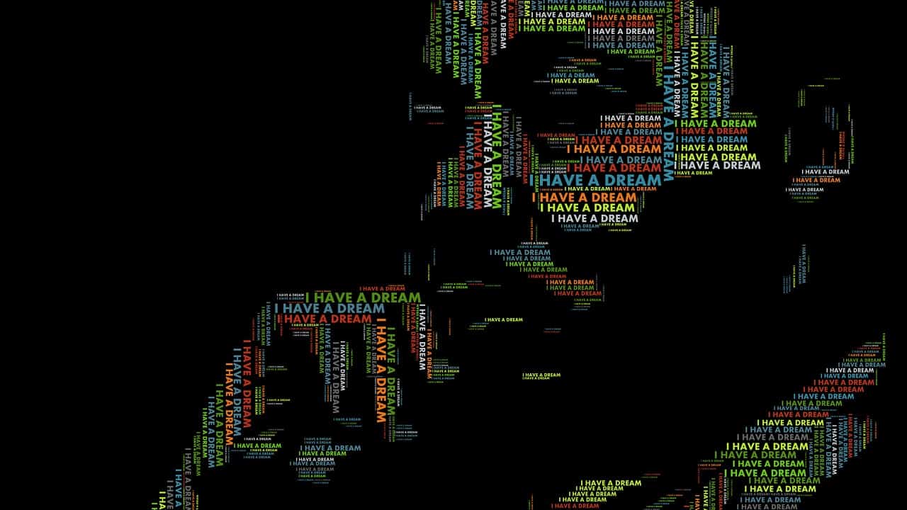 Artistic rendition of Martin Luther King Jr