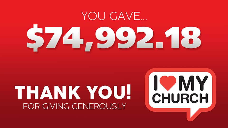 Love My Church total