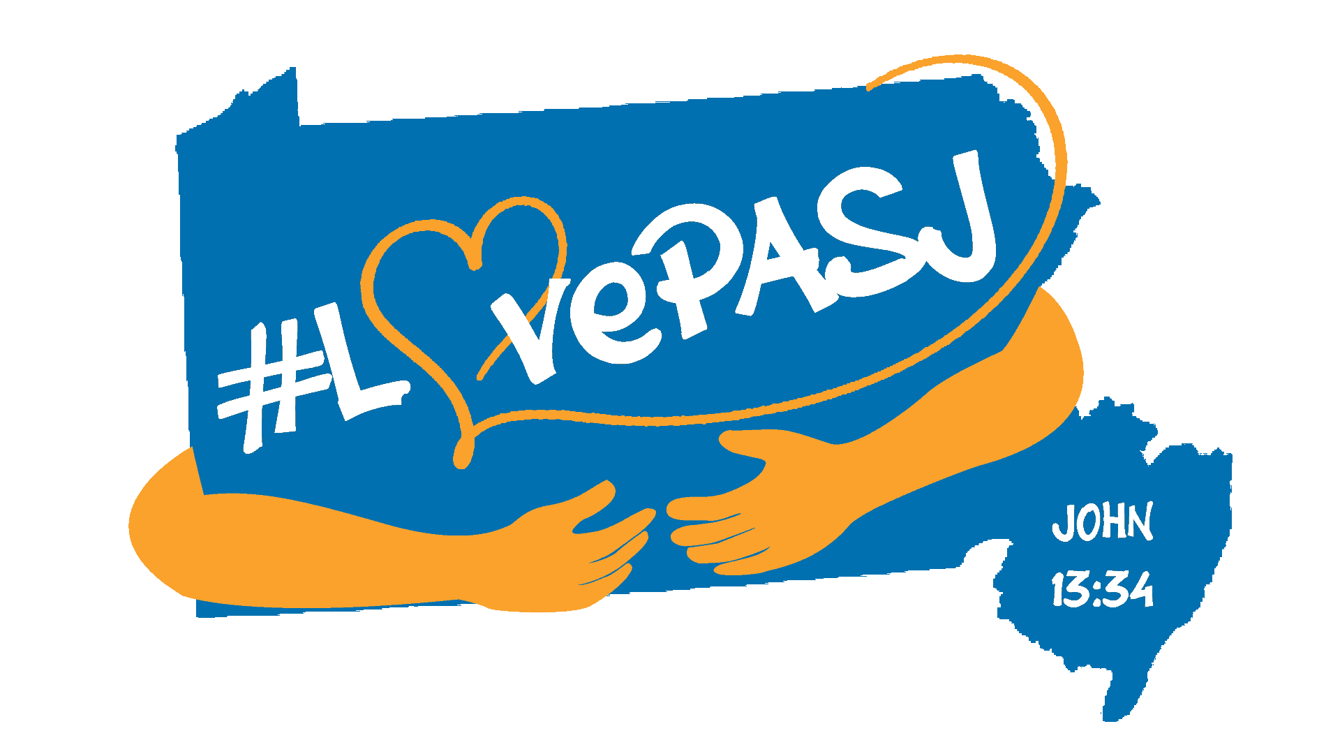 LovePASJ logo (blue-orange arms)