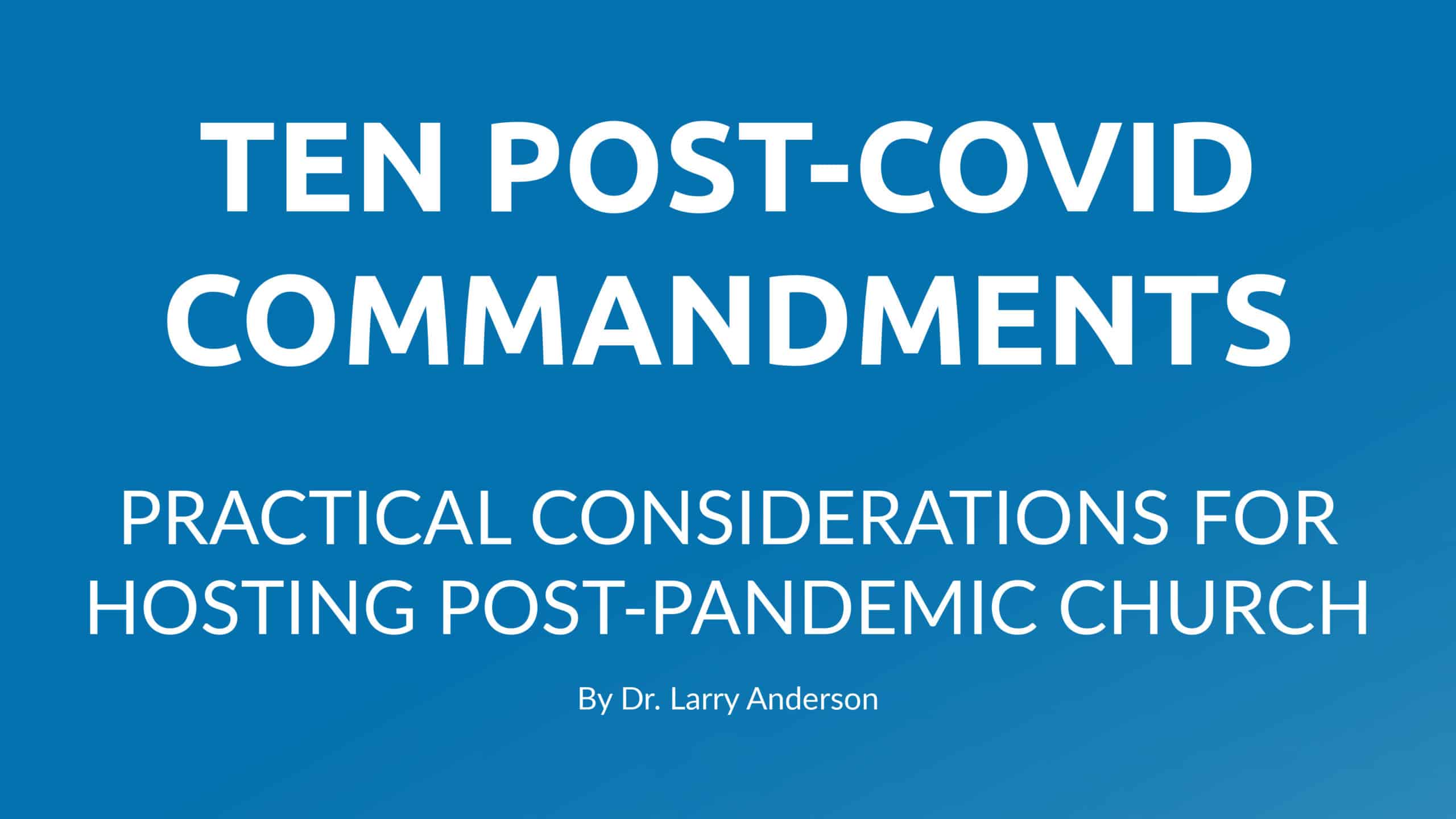 Post Covid Commandments Graphic