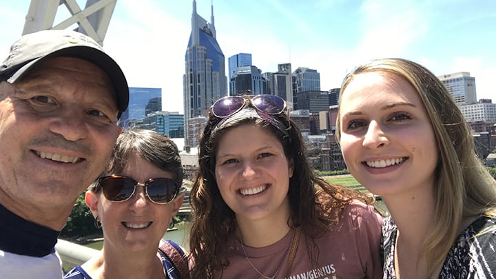 Johnny and Kathy Pons with Macala Leigey and Kayla Merryman