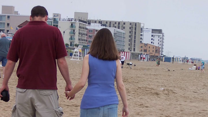 Mary And Chad Landis At The Beach