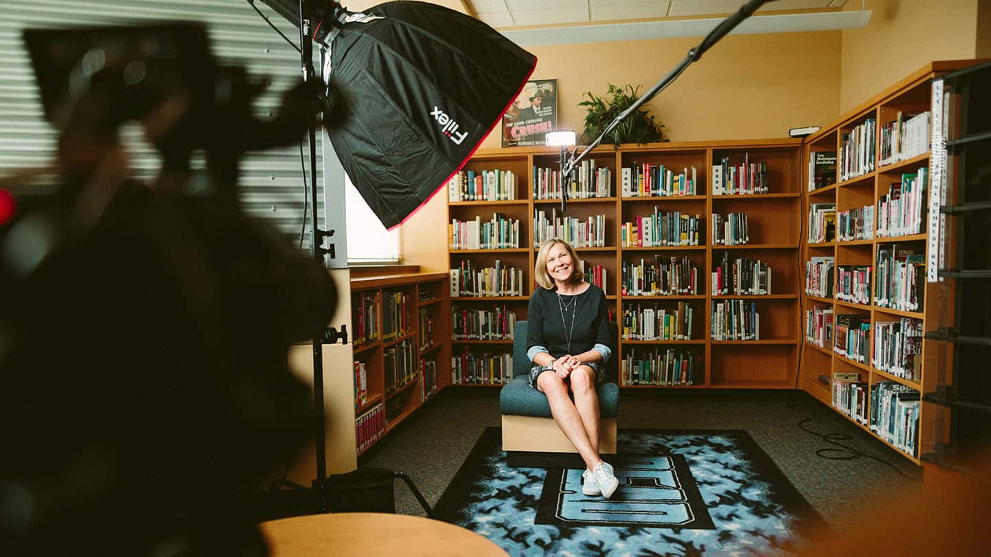 Person being interviewed