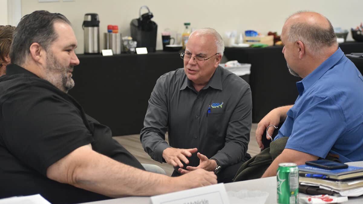 Barry speaks to Executive Board members